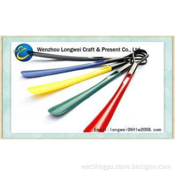 Candy Long Plastic Shoe Horn / Shoehorn Wall Mount with Adj